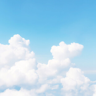 逼真蓝天白云