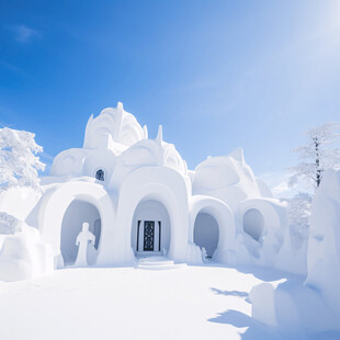 设计冰雪屋地产活动