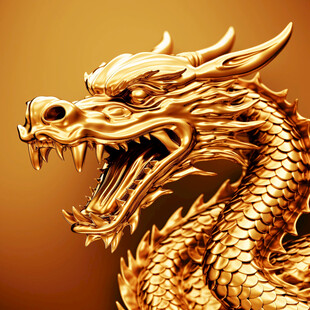 金色龙纹金龙苍龙青龙