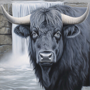 牛艺术装饰画