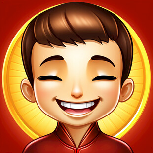 喜庆掌柜小男孩