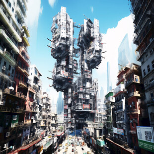 世界扭曲建筑