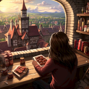 德国意境德国插画