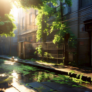 老旧居民区场景