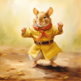 兔年东来也风插画