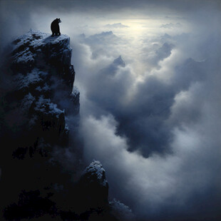 登高望远装饰画