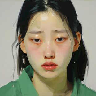 韩国女性失量插画