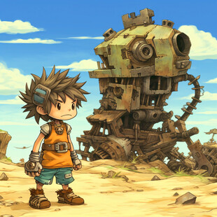 机甲风卡通人物