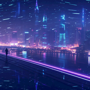 跨越未来led背景