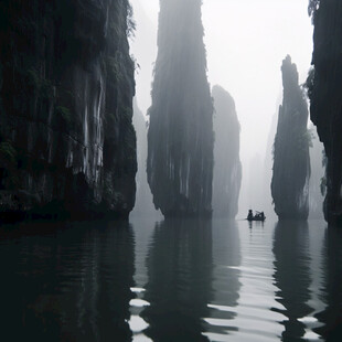 山水风景石笋