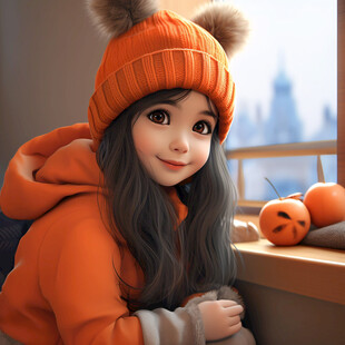 可爱女孩人物定制