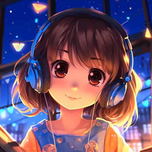 听音乐插画