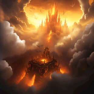 梦幻城堡插画