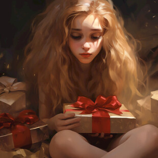 高精女孩原画稿