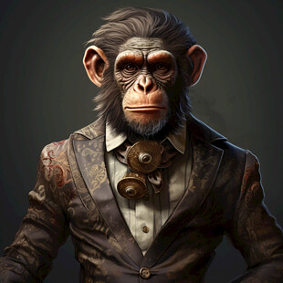 帅气猴先生形象