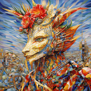 新颖新锐创意艺术绘画