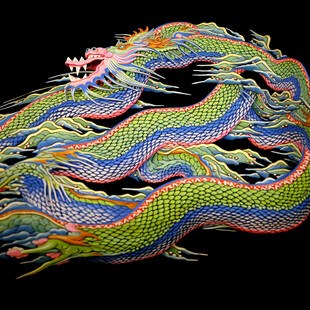 原创龙凤呈祥青龙