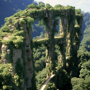 山峰奇峰山石