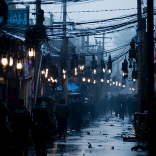 雨季步行街