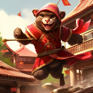 猫大侠卡通猫咪