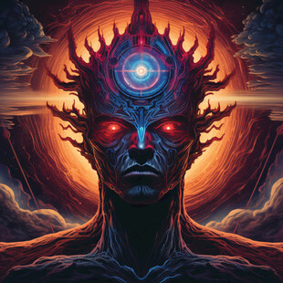 大轮梵天原创插画