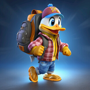 鸭大侠鸭子卡通形象