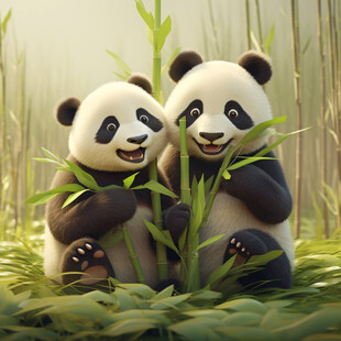 低多边大熊猫