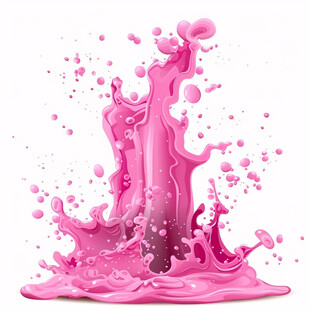 酒红色晕染喷溅