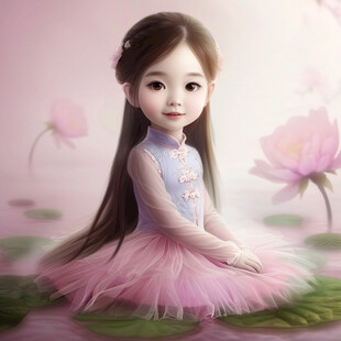 可爱女孩人物定制