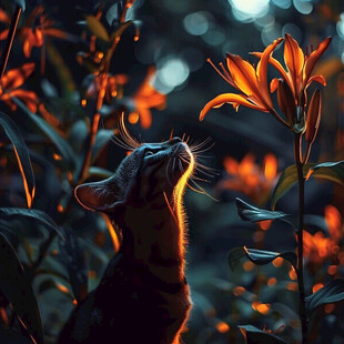 动物创意炫光效果