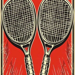 网球俱乐部挂画