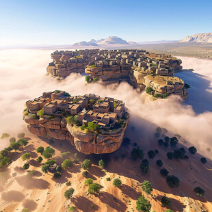 印度市悬浮岛设计