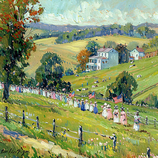 国外旅游景美国乡间