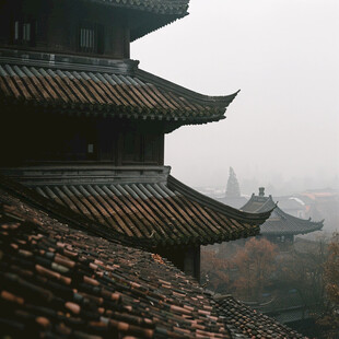 古建筑小雨