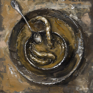 螺旋艺术抽象画油彩