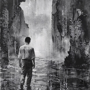 电影质感风景画