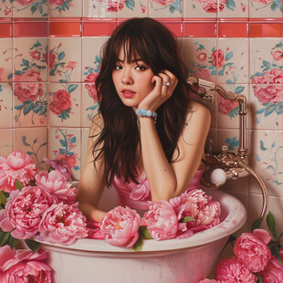 韩国女性失量插画