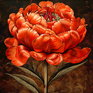 古典写实绘画花