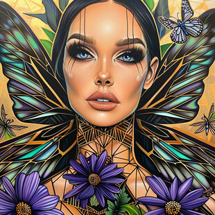 面部美容美容壁画