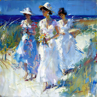 印象派人物油画