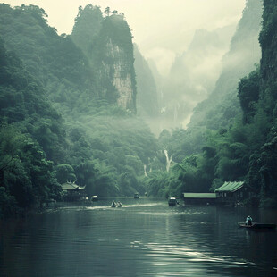 龙庆峡山水风景