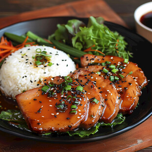 日式照烧鱼排饭