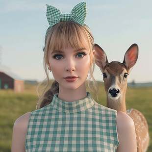 梅花鹿女孩