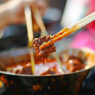 麻辣牛肉涮串