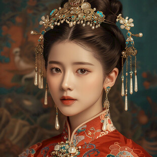 古风新娘头饰