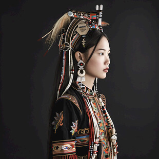 苗族女青年