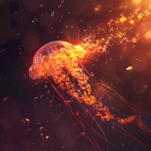 海洋生物梦幻水母