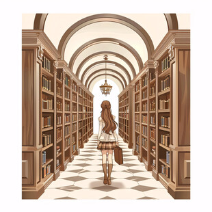 图书馆插画