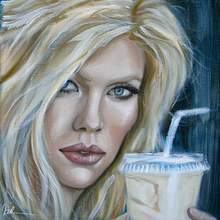 女性插画绘画时尚彩绘