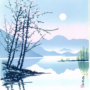 山水风景贴画